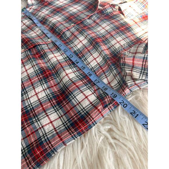 J. McLaughlin Women's Plaid Button Up Shirt Top Long Sleeves Multicolor Size 8 - Picture 9 of 10